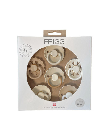 Σετ 6 Πιπίλες Latex FRIGG – Cinnamon Charm 6-18 Μηνών | 67-101866