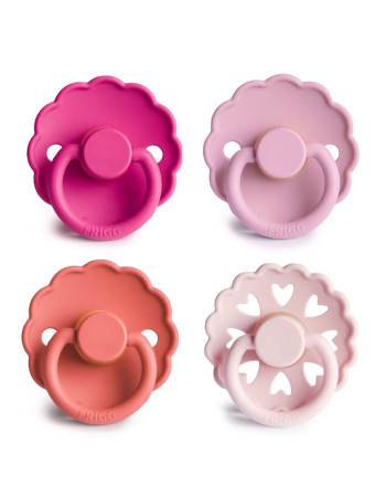 Σετ 4 Πιπίλες Latex FRIGG – Rosy Romance 0-6 Μηνών | 67-101881