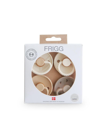 Σετ 4 Πιπίλες Latex FRIGG – Crystal Sparkle 0-6 Μηνών | 67-101889