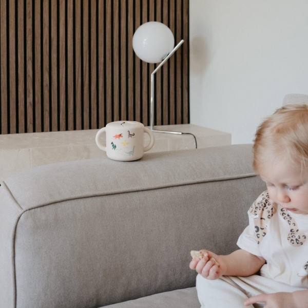 Αποθηκευτικό Κουπάκι Σιλικόνης με Χερούλια Dinosaurs - Mushie | 66-102089