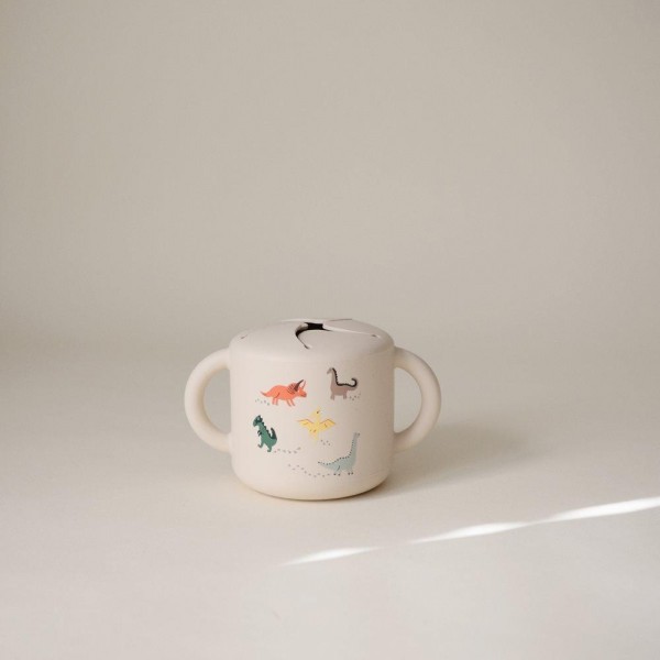 Αποθηκευτικό Κουπάκι Σιλικόνης με Χερούλια Dinosaurs - Mushie | 66-102089