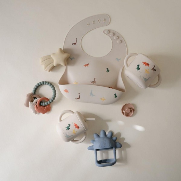 Αποθηκευτικό Κουπάκι Σιλικόνης με Χερούλια Dinosaurs - Mushie | 66-102089