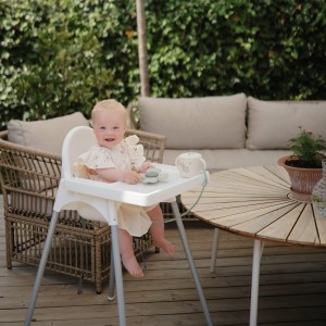 Αποθηκευτικό Κουπάκι Σιλικόνης με Χερούλια Pink Flowers - Mushie | 66-101739