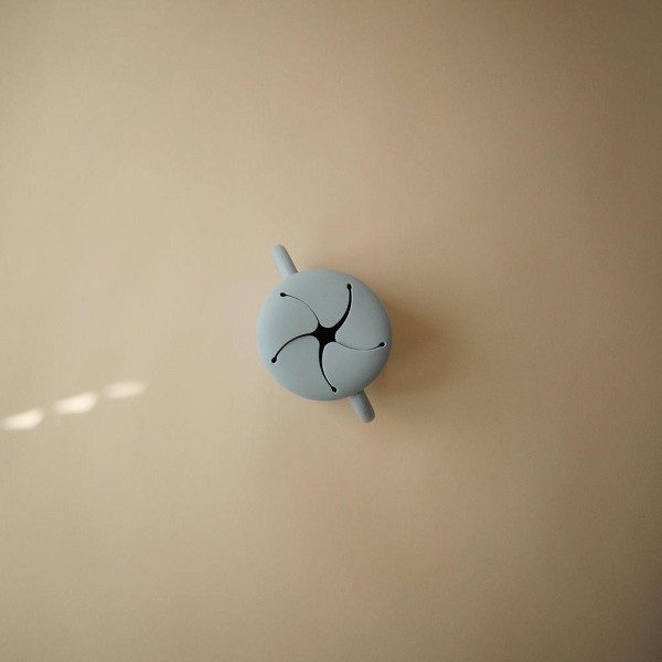 Αποθηκευτικό Κουπάκι Σιλικόνης με Χερούλια Powder Blue - Mushie | 66-2340228