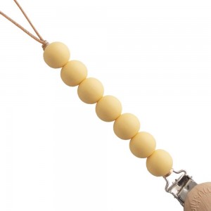 Κλιπ για Πιπίλες Halo Muted Yellow - Mushie | 66-2120123