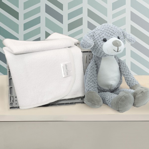 Σελτεδάκι 40x60cm 300gr/sm Με Γκρι Ρέλι - Oliver Baby | 46-6717/515