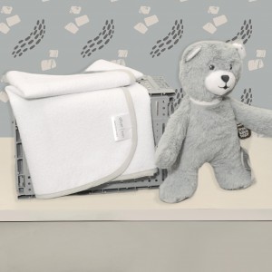 Σελτεδάκι 50x70cm 300gr/sm Με Γκρι Ρέλι – Oliver Baby | 46-6718/515