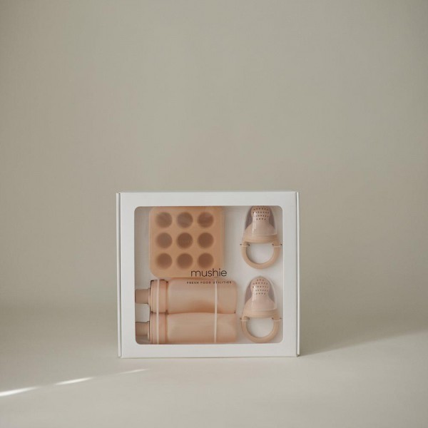 Σετ Δώρου 5 Ειδών Φαγητού Σιλικόνης Blush - Mushie | 66-102139