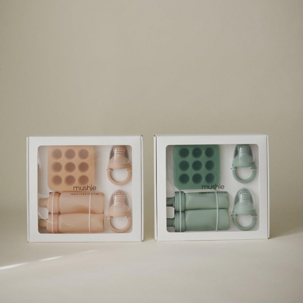 Σετ Δώρου 5 Ειδών Φαγητού Σιλικόνης Blush - Mushie | 66-102139