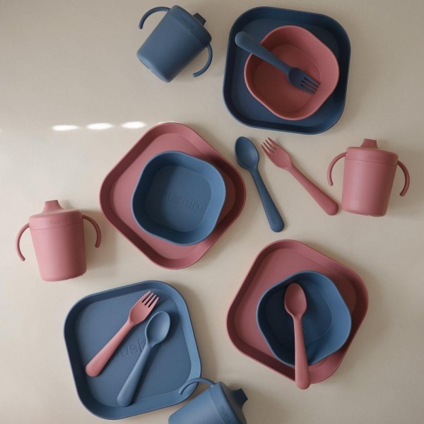 Σετ Κουτάλι Μαχαίρι Πηρούνι PP Dusty Rose - Mushie | 66-102151