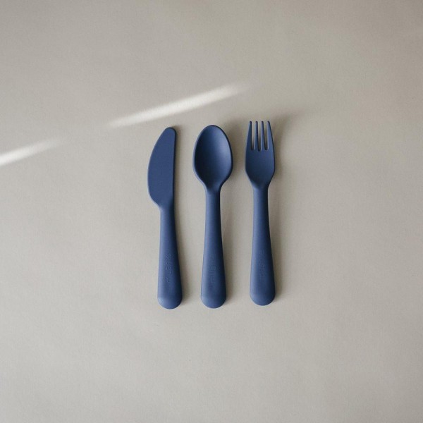 Σετ Κουτάλι Μαχαίρι Πηρούνι PP Twilight Blue - Mushie | 66-102127