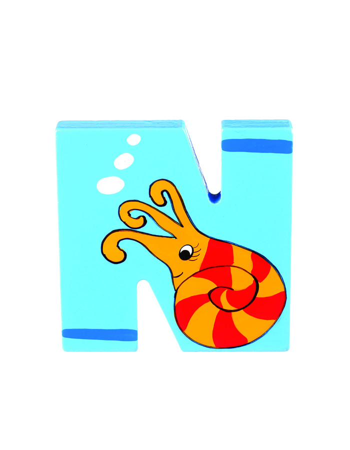 Ξύλινο Γράμμα N Alphabet Letters Orange Tree Toys | 60-00295