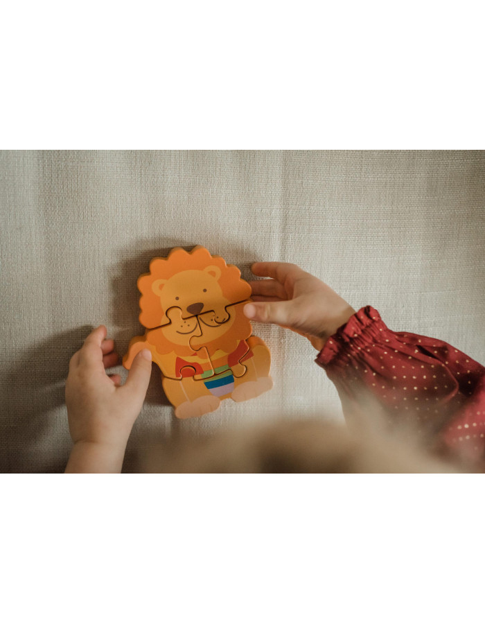 Μικρό Παζλ Λιοντάρι Jungle Animals Orange Tree Toys (FSC®) | 60-06089