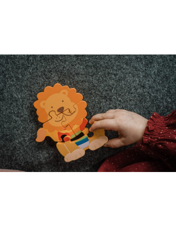 Μικρό Παζλ Λιοντάρι Jungle Animals Orange Tree Toys (FSC®) | 60-06089