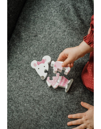 Μικρό Παζλ Ποντικάκι Animal Orange Tree Toys (FSC®) | 60-06102