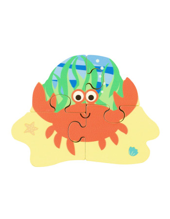 Μικρό Παζλ Καβουράκι Sea Life Orange Tree Toys (FSC®) | 60-06517