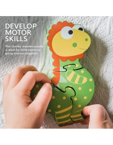 Μικρό Παζλ Dinosaurs Orange Tree Toys (FSC®) | 60-06791