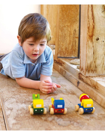Σετ 3 Μικρά Οχήματα Construction Orange Tree Toys (FSC®) | 60-07237
