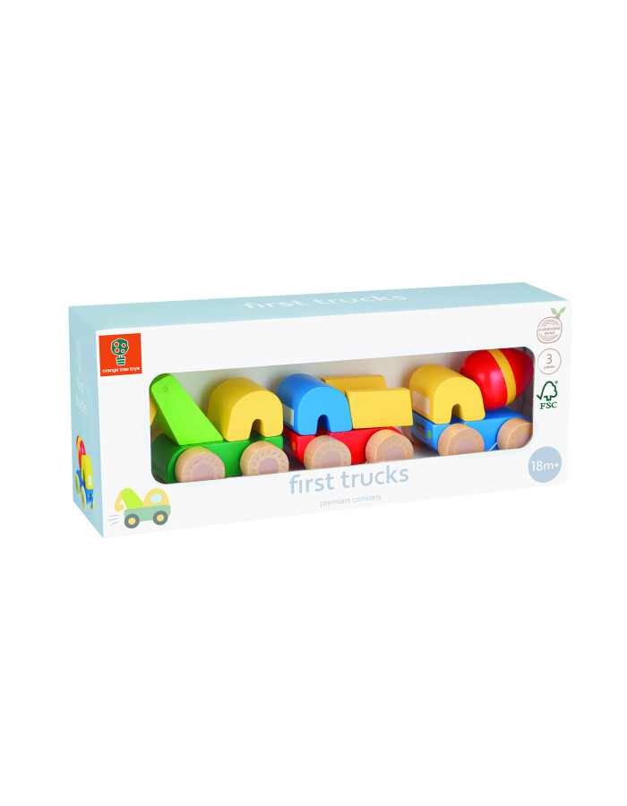 Σετ 3 Μικρά Οχήματα Construction Orange Tree Toys (FSC®) | 60-07237