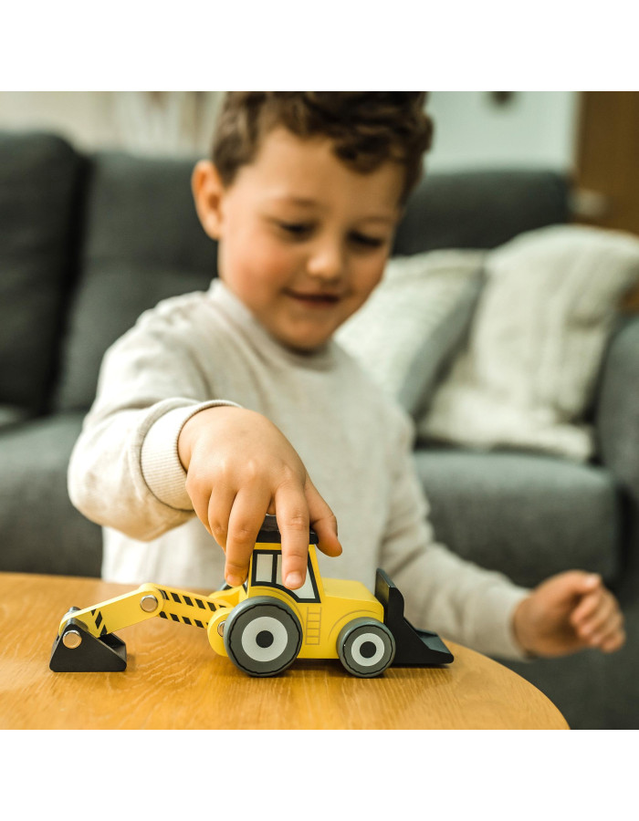 Ξύλινη Μπουλντόζα Construction Orange Tree Toys (FSC®) | 60-07539