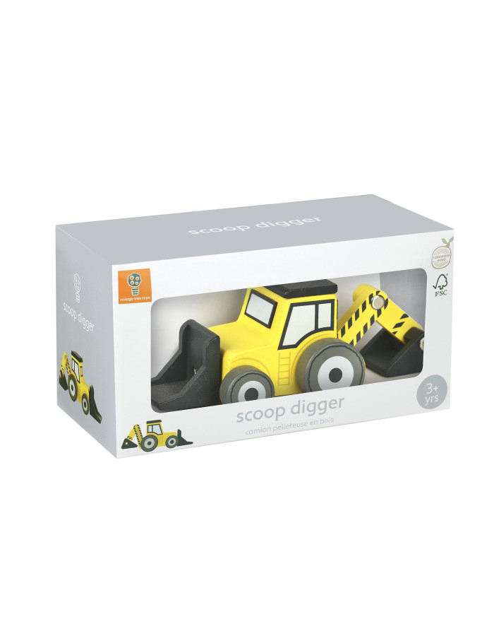 Ξύλινη Μπουλντόζα Construction Orange Tree Toys (FSC®) | 60-07539