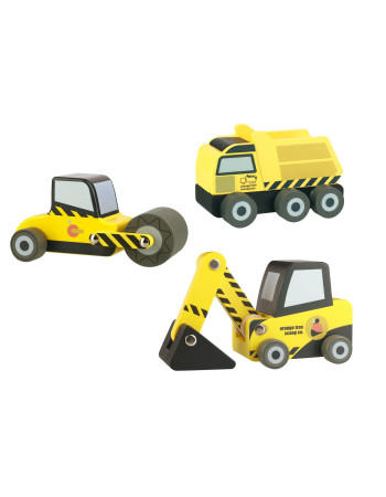 Σετ 3 Οχήματα Κατασκευών Construction Orange Tree Toys (FSC®) | 60-07546
