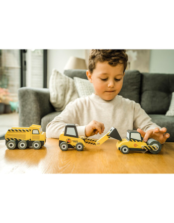 Σετ 3 Οχήματα Κατασκευών Construction Orange Tree Toys (FSC®) | 60-07546