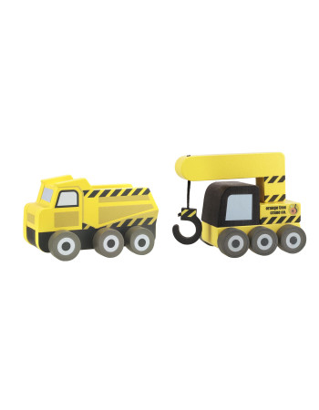 Σετ 2 Οχήματα Μαστορέματος Construction Orange Tree Toys (FSC®) | 60-07553