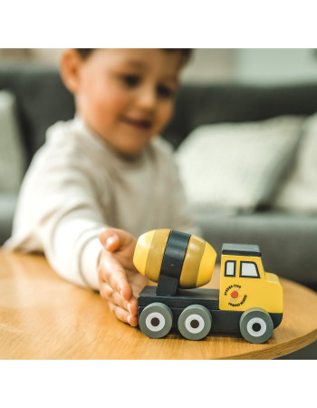 Ξύλινο Φορτηγό Μπετονίερα Construction Orange Tree Toys (FSC®) | 60-07560