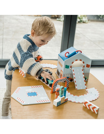 Ξύλινος Αυτοκινητόδρομος Play Set Orange Tree Toys (FSC®) | 60-11386