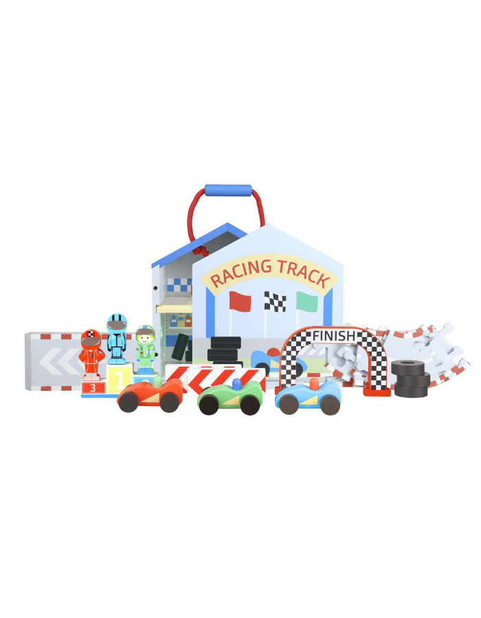 Ξύλινος Αυτοκινητόδρομος Play Set Orange Tree Toys (FSC®) | 60-11386