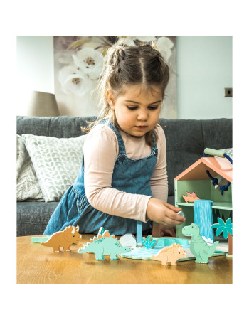 Ξύλινοι Δεινόσαυροι Play Set Orange Tree Toys (FSC®) | 60-11409