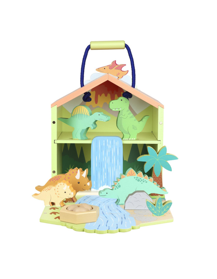 Ξύλινοι Δεινόσαυροι Play Set Orange Tree Toys (FSC®) | 60-11409