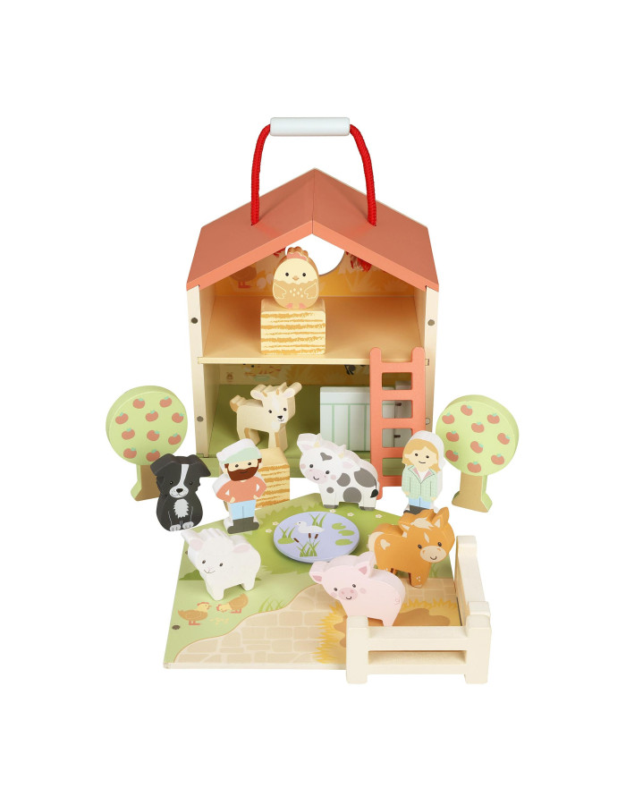 Ξύλινος Αχυρώνας Farmyard Play Set Orange Tree Toys (FSC®) | 60-11559