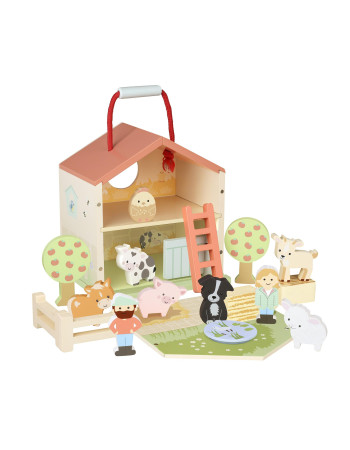 Ξύλινος Αχυρώνας Farmyard Play Set Orange Tree Toys (FSC®) | 60-11559