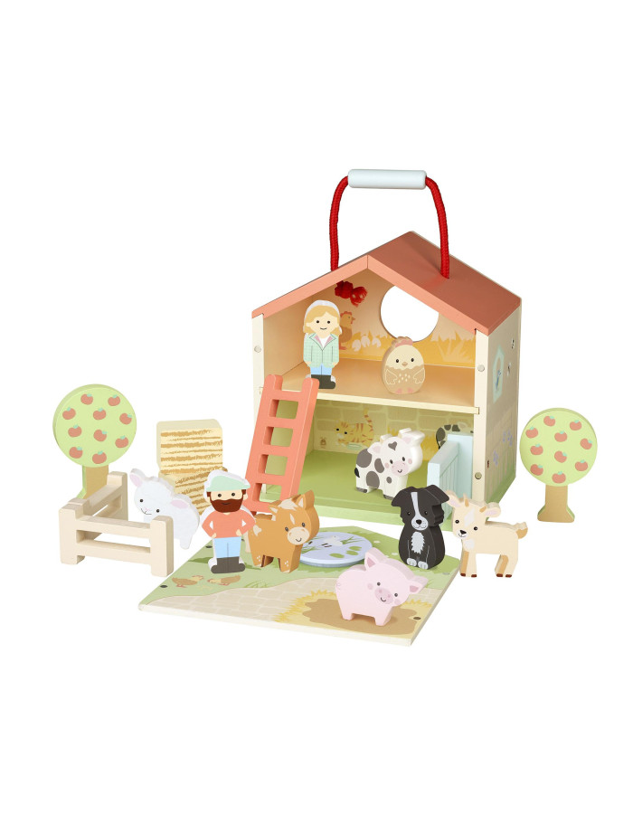 Ξύλινος Αχυρώνας Farmyard Play Set Orange Tree Toys (FSC®) | 60-11559
