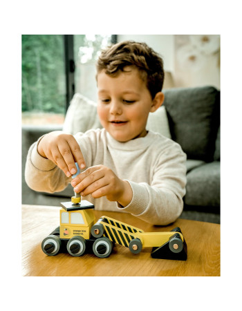 Συναρμολογούμενος Εκσκαφέας Construction Orange Tree Toys (FSC®) | 60-12577