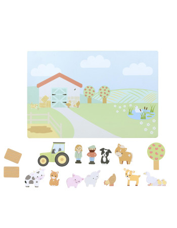 Μαγνητικός Πίνακας με Ζωάκια Farmyard Orange Tree Toys (FSC®) | 60-20195