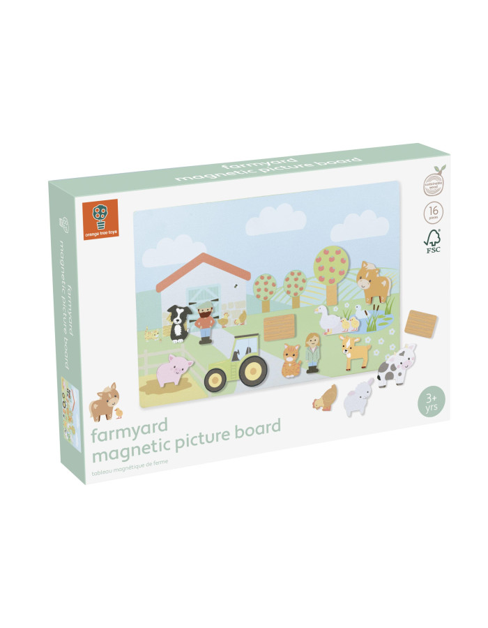Μαγνητικός Πίνακας με Ζωάκια Farmyard Orange Tree Toys (FSC®) | 60-20195