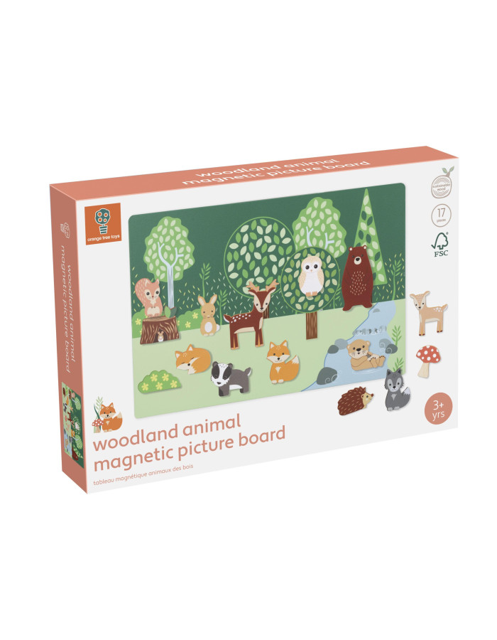 Μαγνητικός Πίνακας με Ζωάκια Woodland Orange Tree Toys (FSC®) | 60-20990