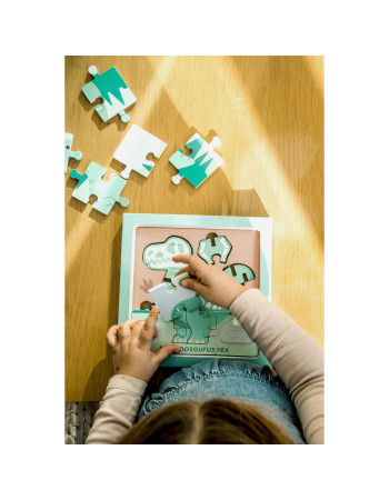 Σετ 2 Παζλ T-Rex Dinosaurs Orange Tree Toys (FSC®) | 60-29508