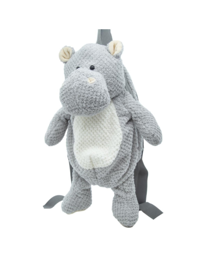 Λούτρινο Σακίδιο Πλάτης Hippo 42cm - CUTE | 65-5111 Λούτρινο Σακίδιο Πλάτης Hippo 42cm - CUTE | 65-5111