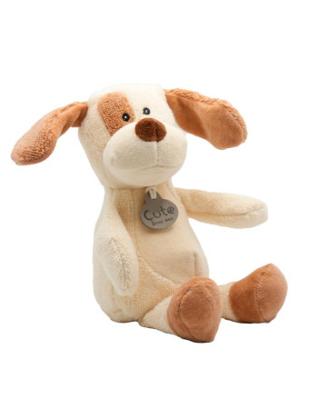 Λούτρινος Σκύλος Custard Organic Cotton Blend 18cm - CUTE | 65-5164