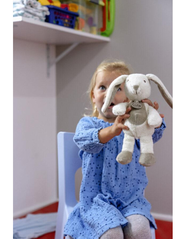 Λούτρινο Εκρού Κουνελάκι Organic Cotton Blend 18cm - CUTE | 65-5165