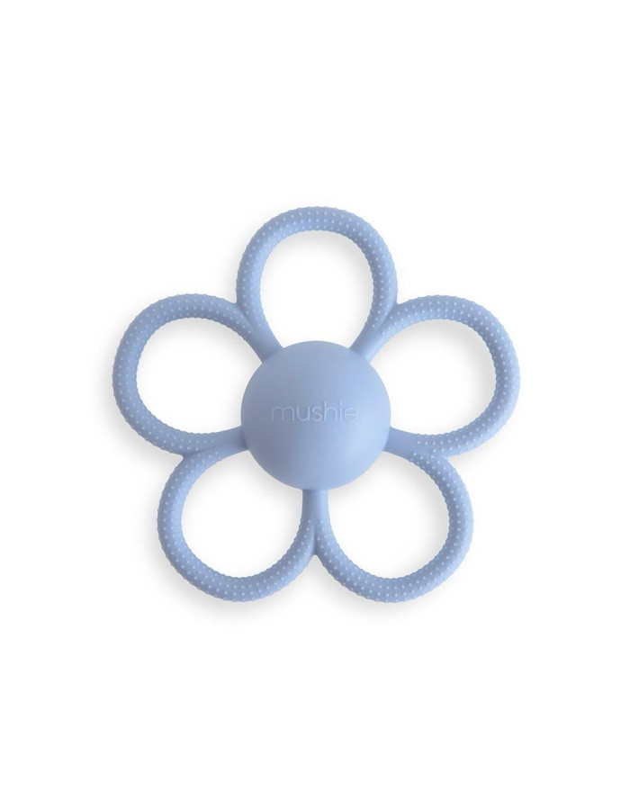 Μασητική Κουδουνίστρα Daisy Faded Denim - Mushie | 66-102175
