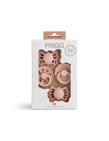 Σετ 4 Πιπίλες FRIGG - Floral Heart Blush 0-6 Μηνών | 67-101483