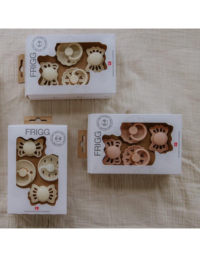 Σετ 4 Πιπίλες FRIGG - Moonlight Sailing Cream 0-6 Μηνών | 67-101486