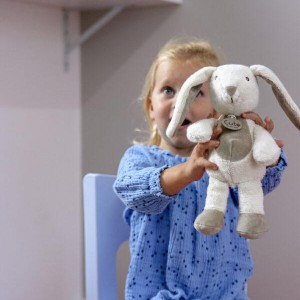 Λούτρινο Εκρού Κουνελάκι Organic Cotton Blend 18cm - CUTE | 65-5165