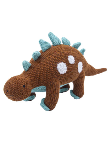 Λούτρινος Μικρός Καφέ Δεινόσαυρος Ethan 37x10cm - CUTE | 65-5547