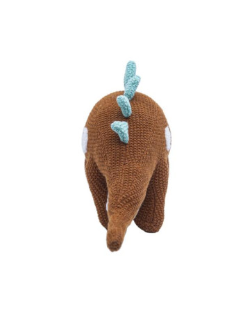 Λούτρινος Μικρός Καφέ Δεινόσαυρος Ethan 37x10cm - CUTE | 65-5547